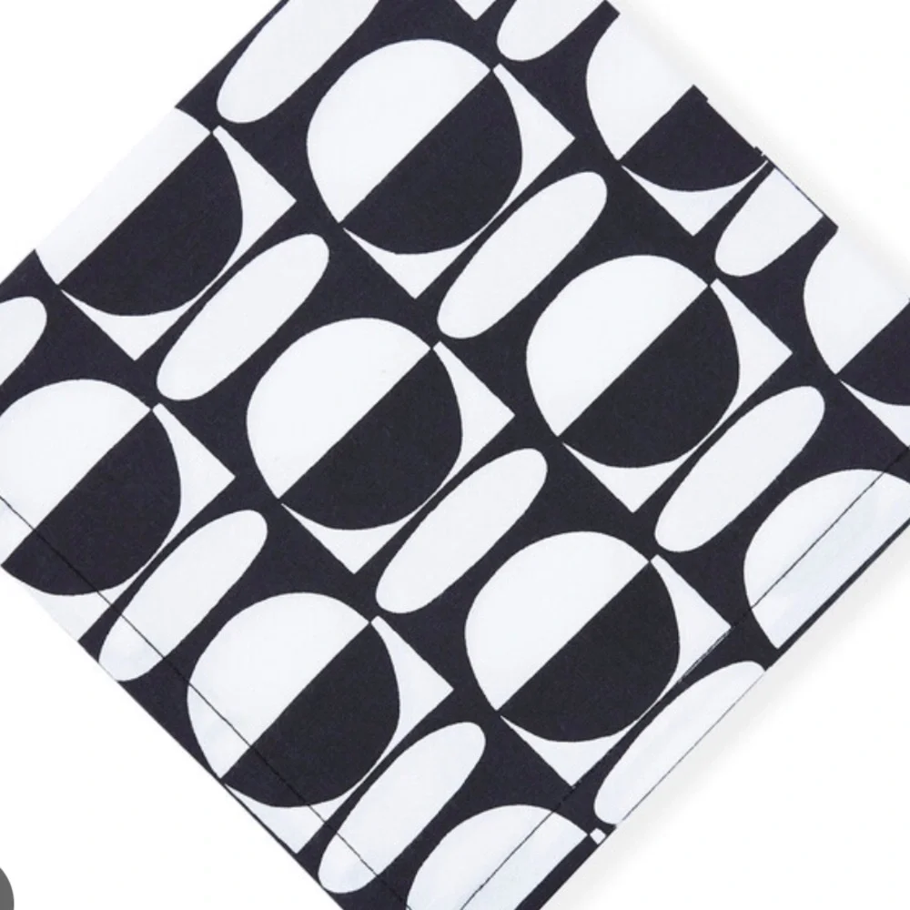 Set of 4 Jonathan Adler Fabric Napkins - Never Used Only Decorative